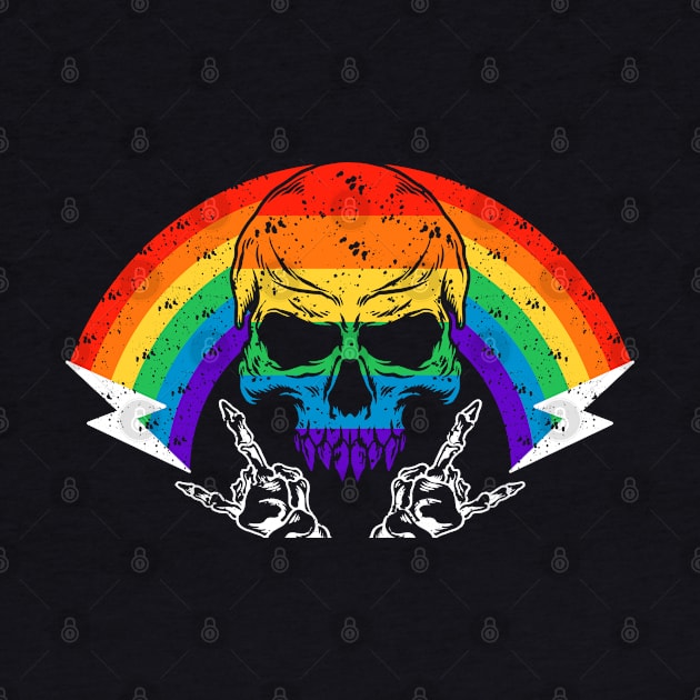 Skull Rainbow Cool by machmigo